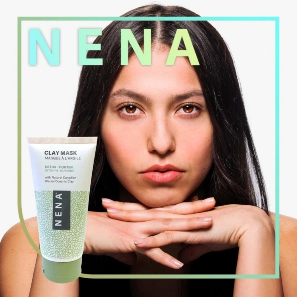 Nena Canadian Glacial Oceanic Green Clay Mask 4.2 ozs Vegan